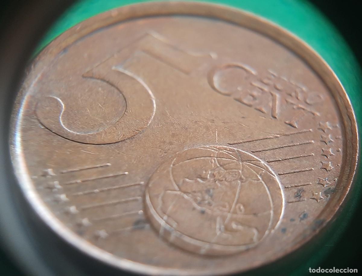 Monedas con errores: (ESPA&Ntilde;A)(2000)(ERROR) 5 C&Eacute;NTIMOS DE EURO CON EXCESO DE METAL - Foto 12