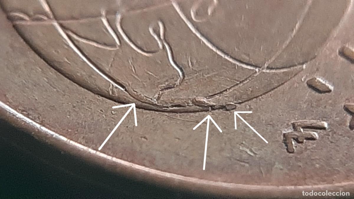 Monedas con errores: (ESPA&Ntilde;A)(2020)(ERROR) 5 C&Eacute;NTIMOS DE EURO CON EXCESOS DE METAL - Foto 8