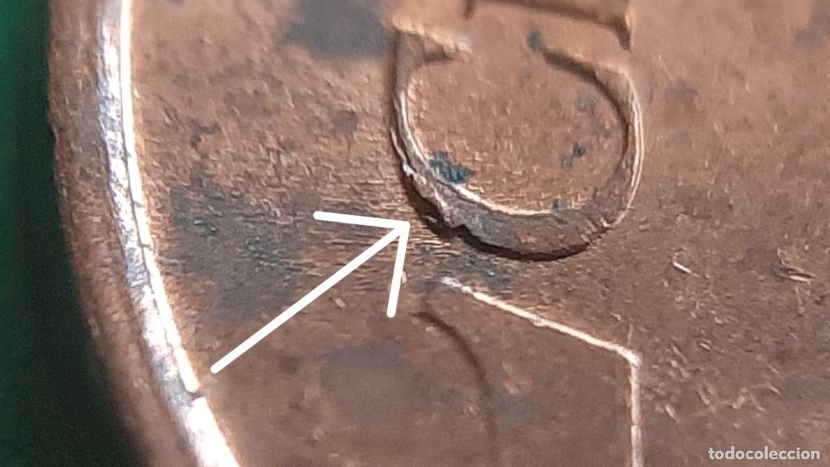 Monedas con errores: (ESPA&Ntilde;A)(1999)(ERROR) 5 C&Eacute;NTIMOS DE EURO CON EXCESOS DE METAL - Foto 2