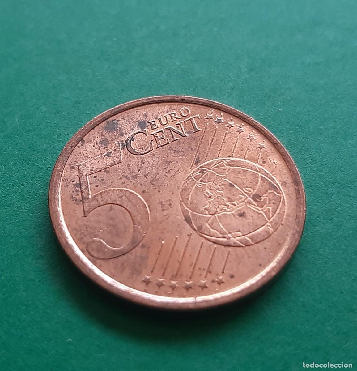 Monedas con errores: (ESPA&Ntilde;A)(1999)(ERROR) 5 C&Eacute;NTIMOS DE EURO CON EXCESOS DE METAL - Foto 11