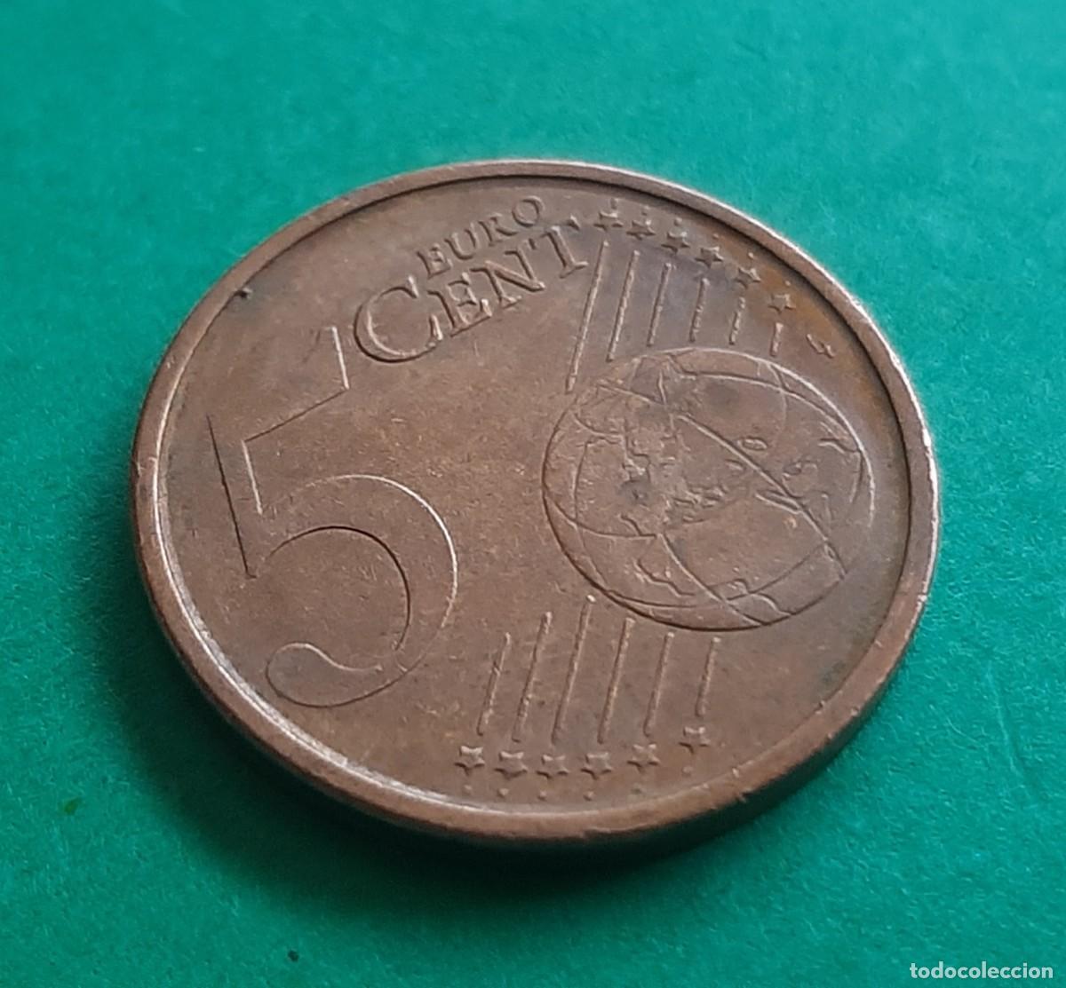 Monedas con errores: (ESPA&Ntilde;A)(2003)(ERROR) 5 C&Eacute;NTIMOS DE EURO CON EXCESO DE METAL - Foto 9