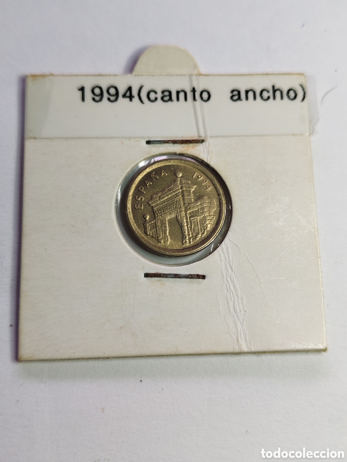 Monedas con errores: Espa&ntilde;a. 5 pesetas. 1994 variante canto ancho - Foto 1
