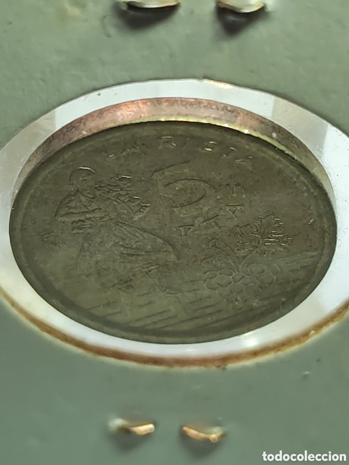 Monedas con errores: Espa&ntilde;a. 5 pesetas. 1996 variante canto ancho - Foto 5