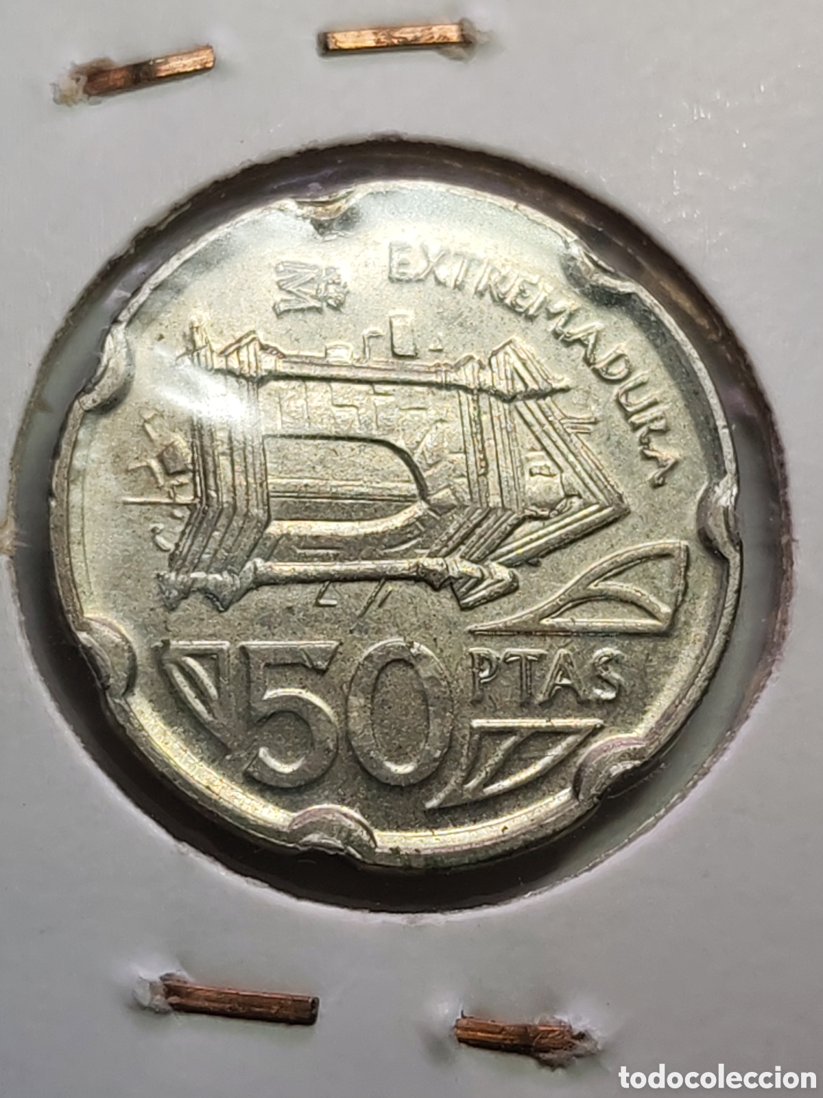 Monedas con errores: Espa&ntilde;a. 50 pesetas. 1993 . Variante Remarcada. Sin circular - Foto 4