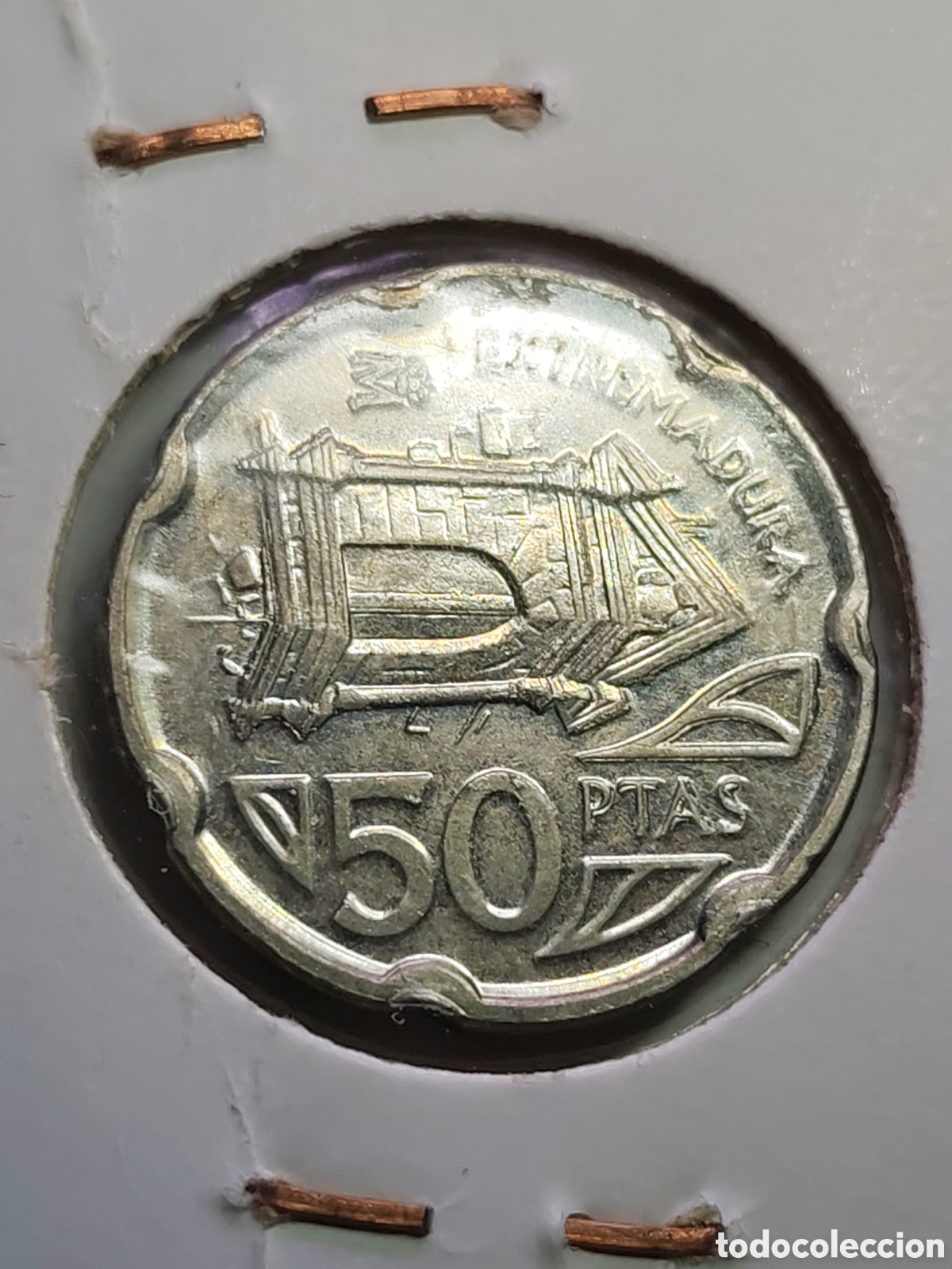 Monedas con errores: Espa&ntilde;a. 50 pesetas. 1993 . Variante Remarcada. Sin circular - Foto 4