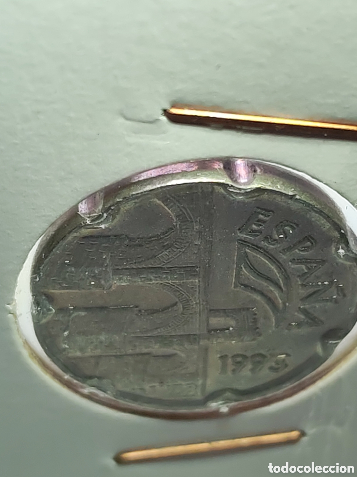 Monedas con errores: Espa&ntilde;a. 50 pesetas. 1993 . Variante Remarcada. Sin circular - Foto 5