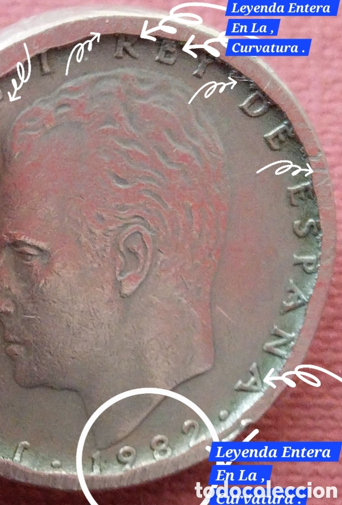 Monedas con errores: 25 Ptas 1982 - Mula Cospel C&oacute;ncavo (8,2g FNMT) - Rara MBC - Foto 6