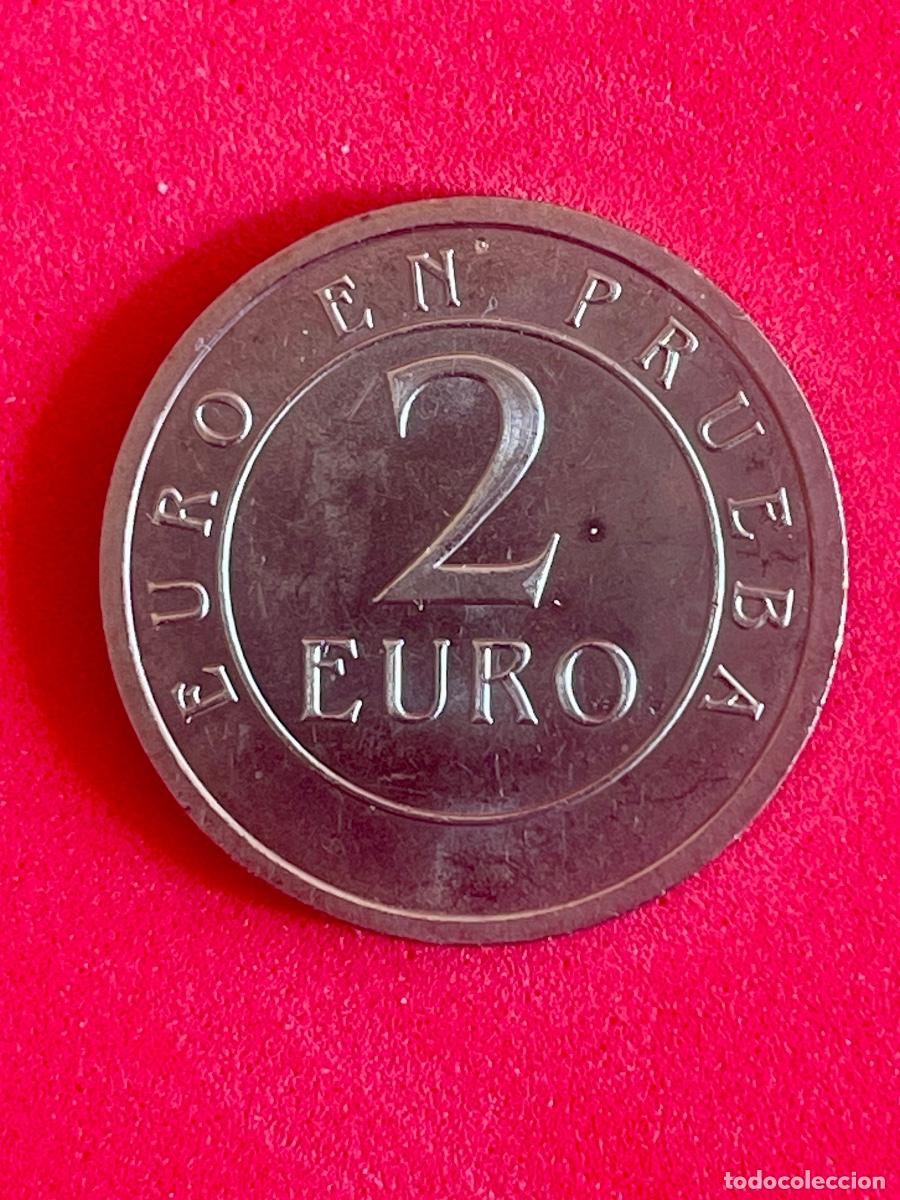 Monedas con errores: MONEDA DE 2 EURO DE PRUEBA - Foto 1
