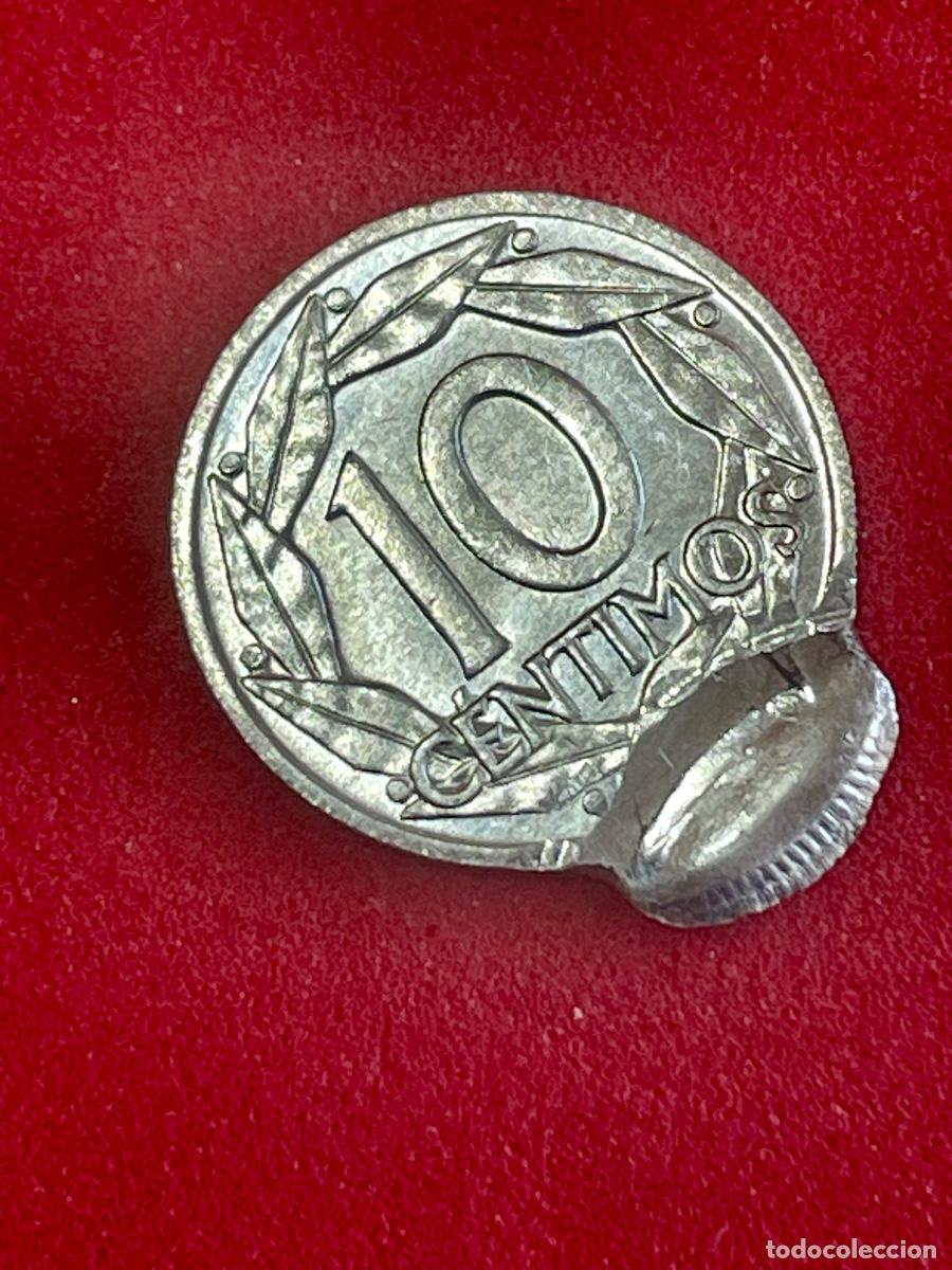 Monedas con errores: * ERROR EXTRAORDINARIO * 10 centimos 1959 DOBLE ACU&Ntilde;ACION - Foto 2