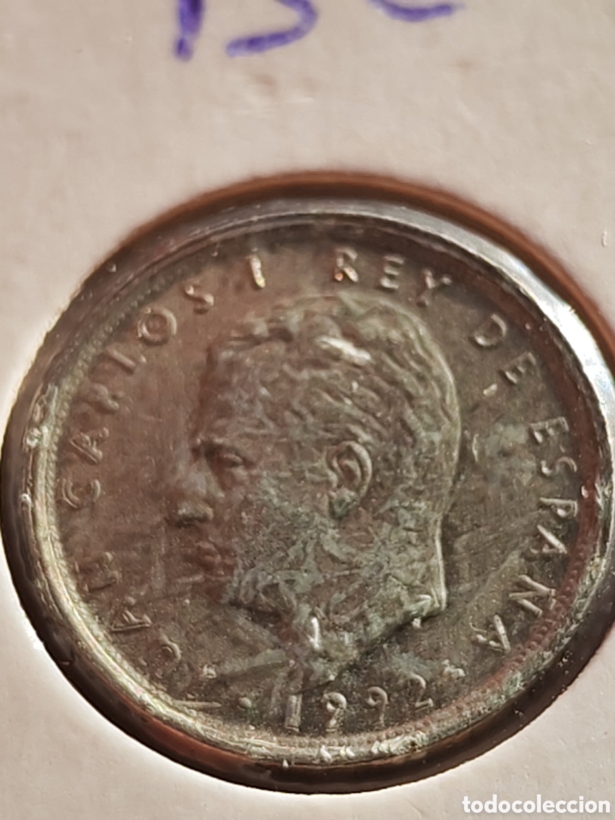 Monedas con errores: Espa&ntilde;a. 10 pesetas 1992. Variante cu&ntilde;o J ( 456 ) - Foto 3