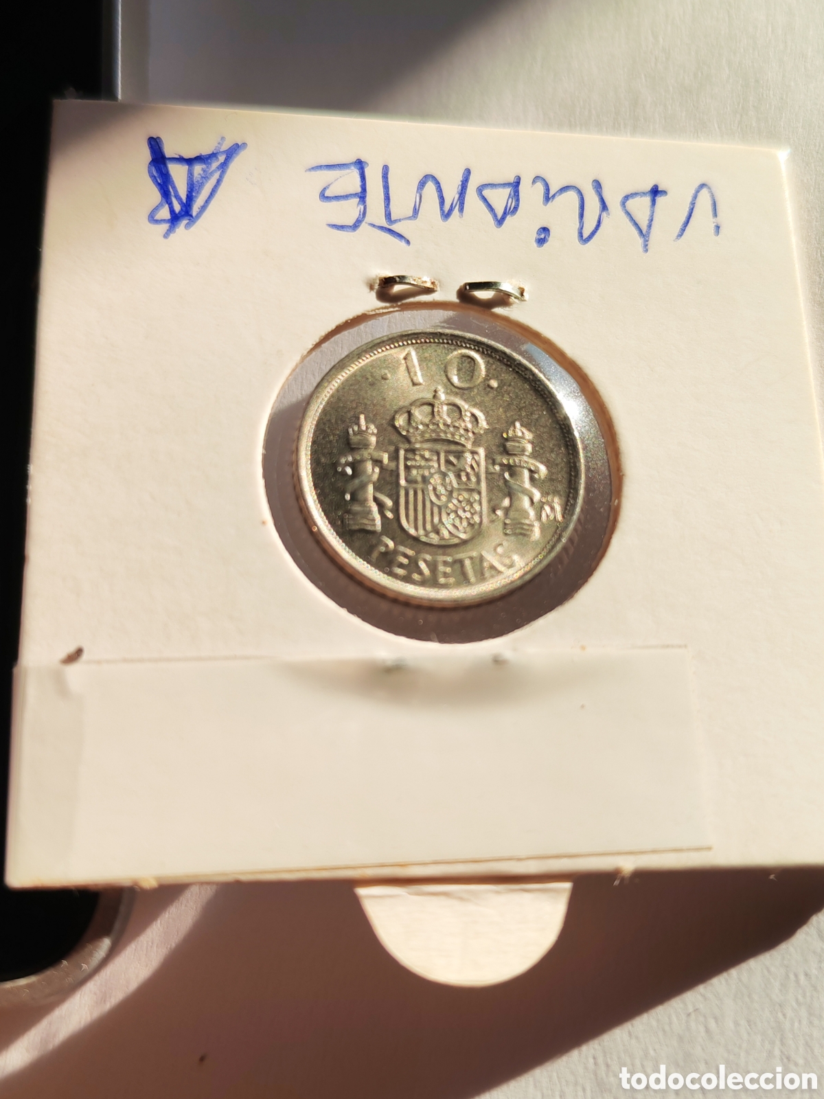 Monedas con errores: Espa&ntilde;a. 10 pesetas 1998. Error variante A . Tilde en la E . Sin circular. Muy escasa y dif&iacute;cil - Foto 2