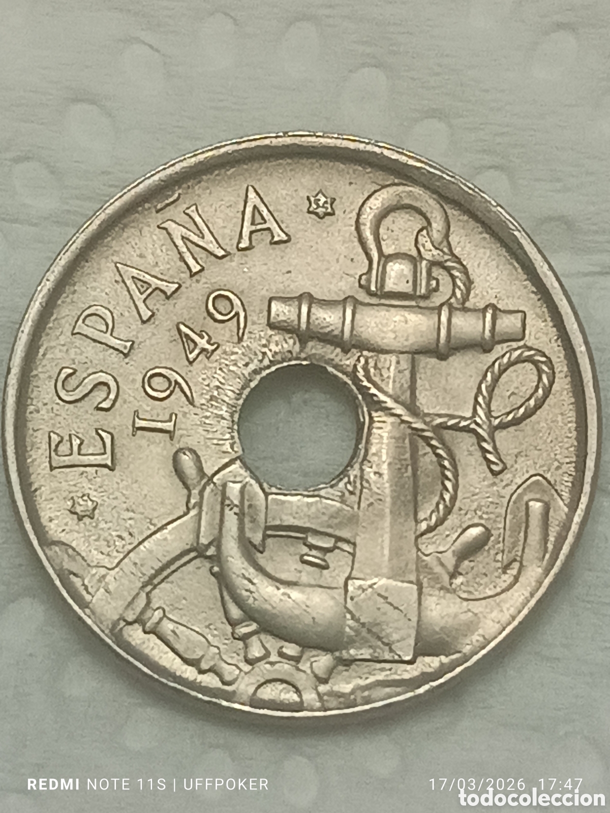 Monedas con errores: 50 c&eacute;ntimos Estado Espa&ntilde;ol 1949*54 LE&Oacute;N SIN LENGUA - Foto 3