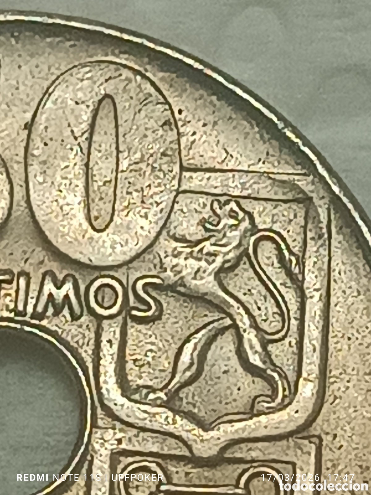 Monedas con errores: 50 c&eacute;ntimos Estado Espa&ntilde;ol 1949*54 LE&Oacute;N SIN LENGUA - Foto 1