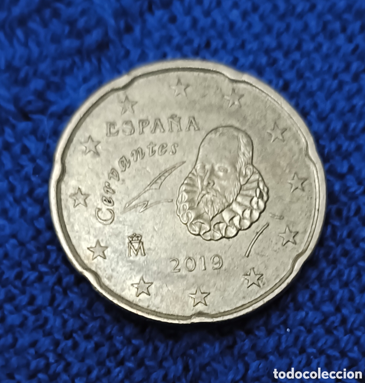 Monedas con errores: BS. 20 cts. Espa&ntilde;a. 2019. Error exceso de metal. - Foto 3