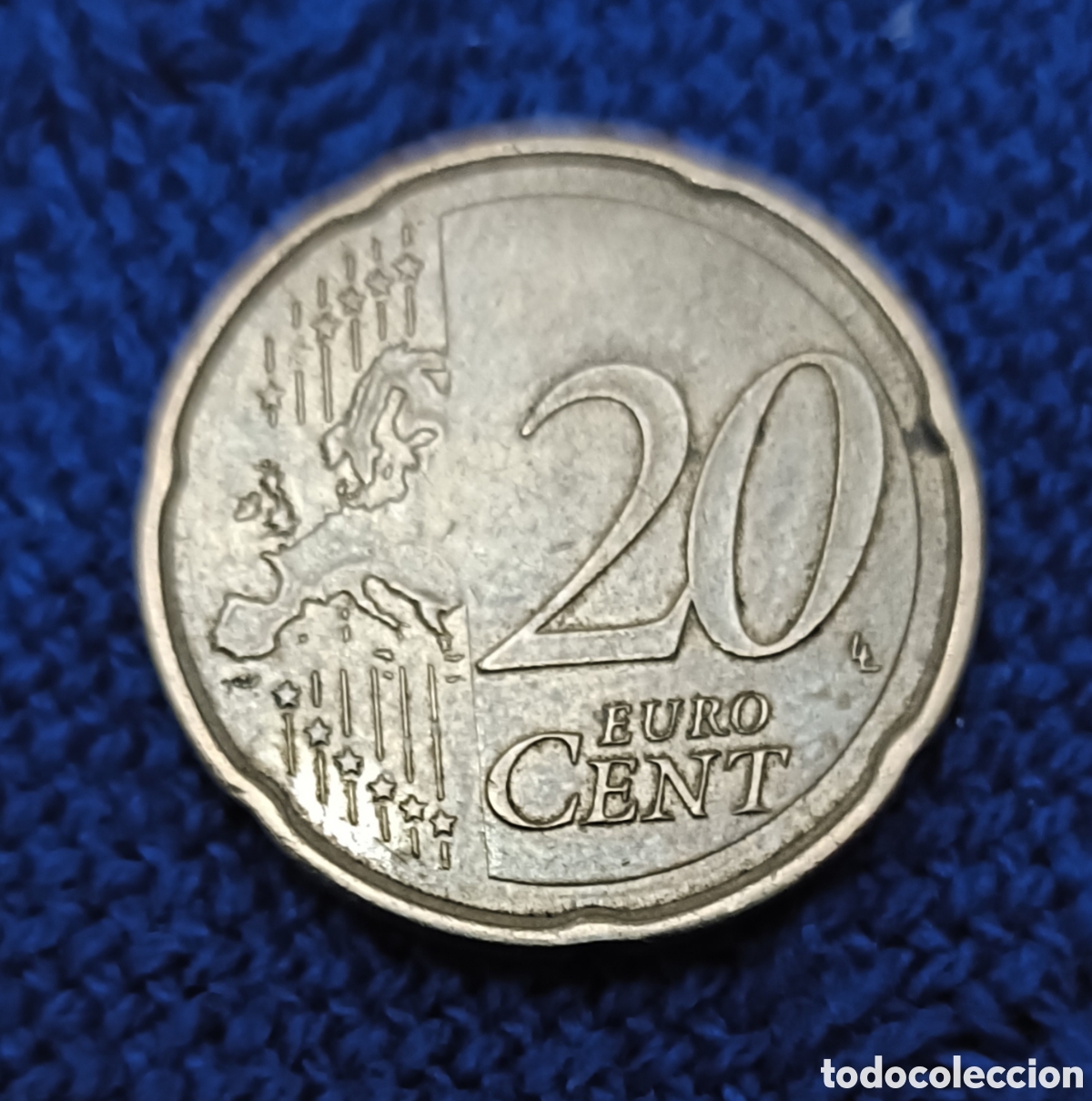 Monedas con errores: BS. 20 cts. Espa&ntilde;a. 2019. Error exceso de metal. - Foto 4