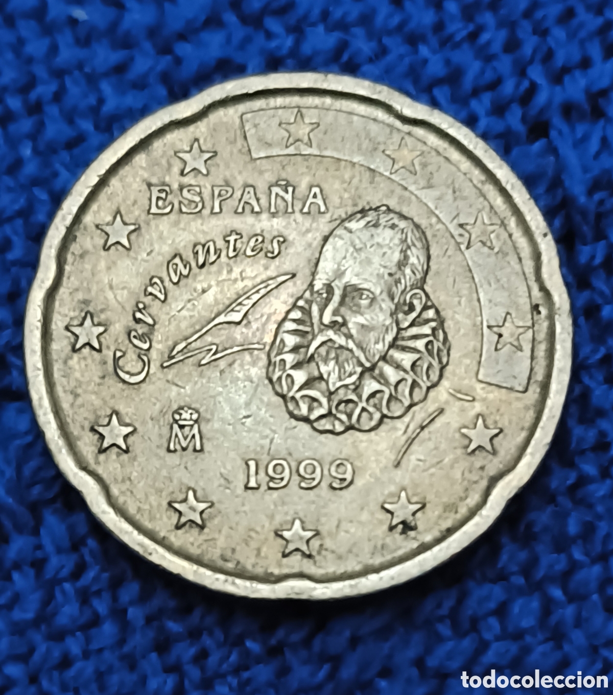 Monedas con errores: BO. 20 cts. Espa&ntilde;a. 1999. Errores en anverso. Ver. - Foto 3