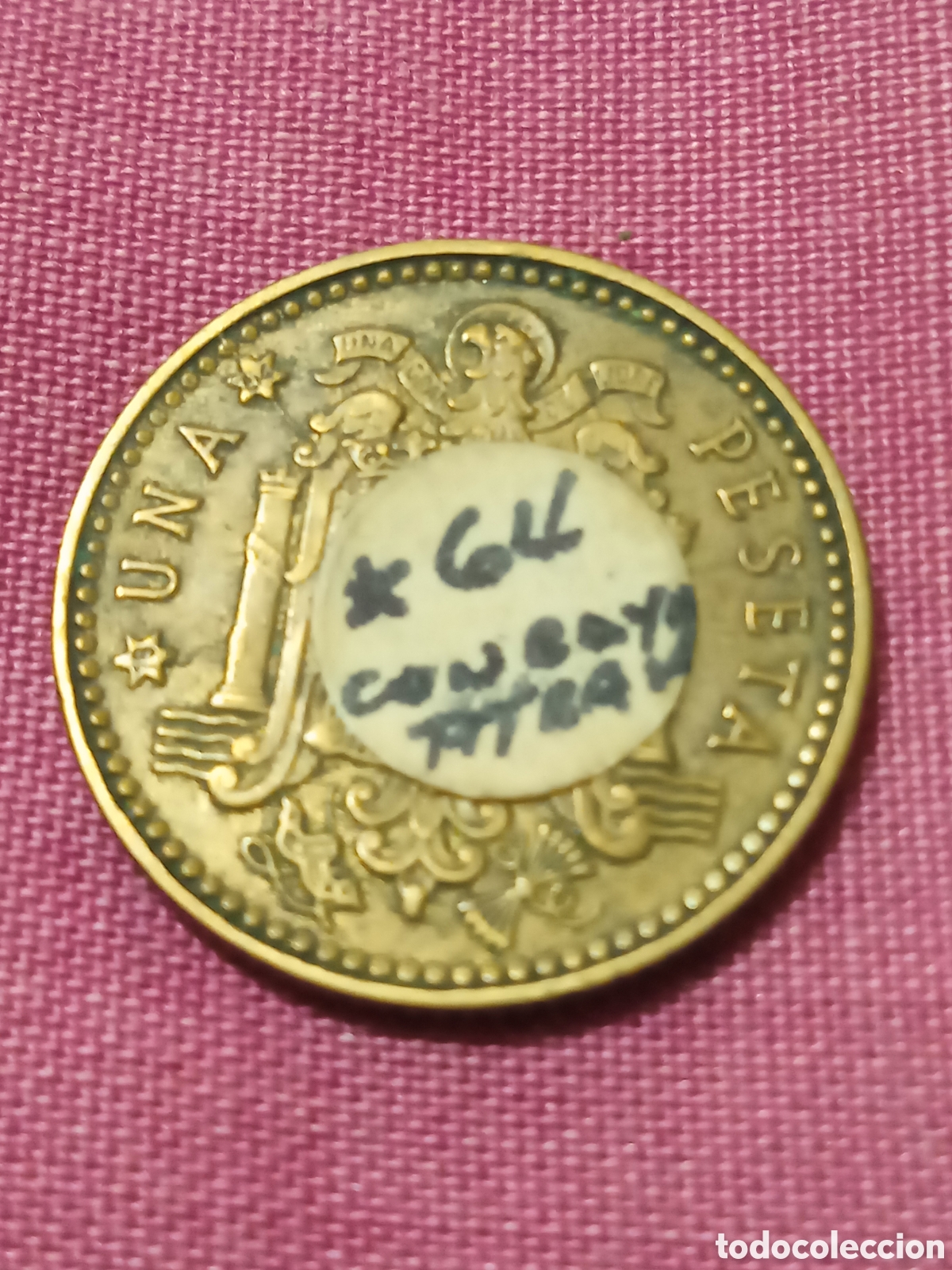 Monedas con errores: X- ERROR PESETA 1963*1964 ERROR RAYA DEBAJO SEGUNDA ESTRELLA - Foto 1
