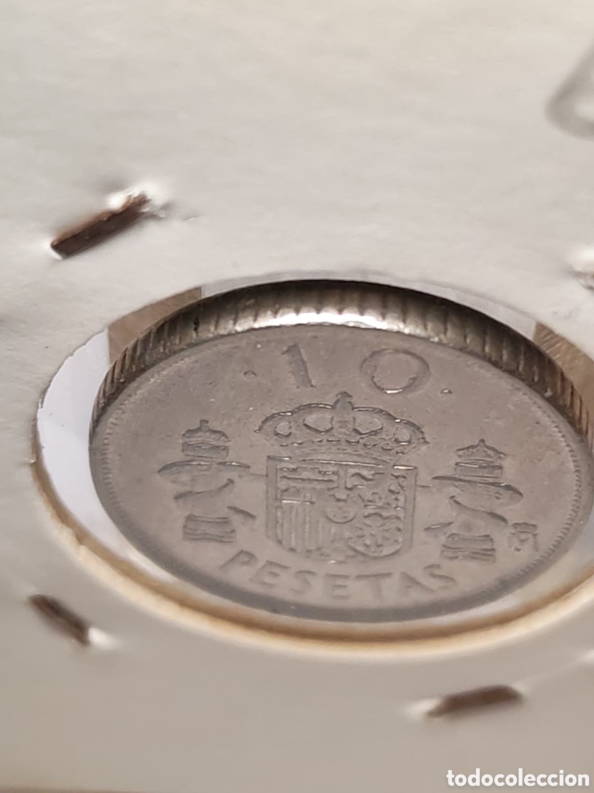Monedas con errores: Espa&ntilde;a- 10 pesetas. 1992 error J y remarcada . Sin circular - Foto 5