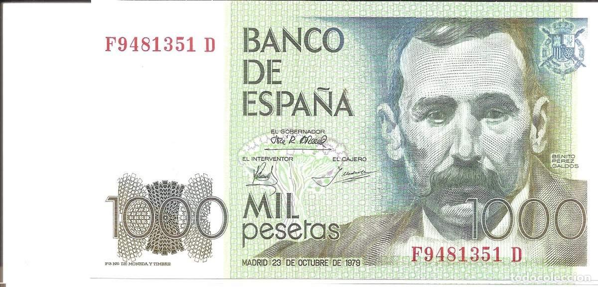 Monedas con errores: billete 1000 pesetas 1979 con error - Foto 1
