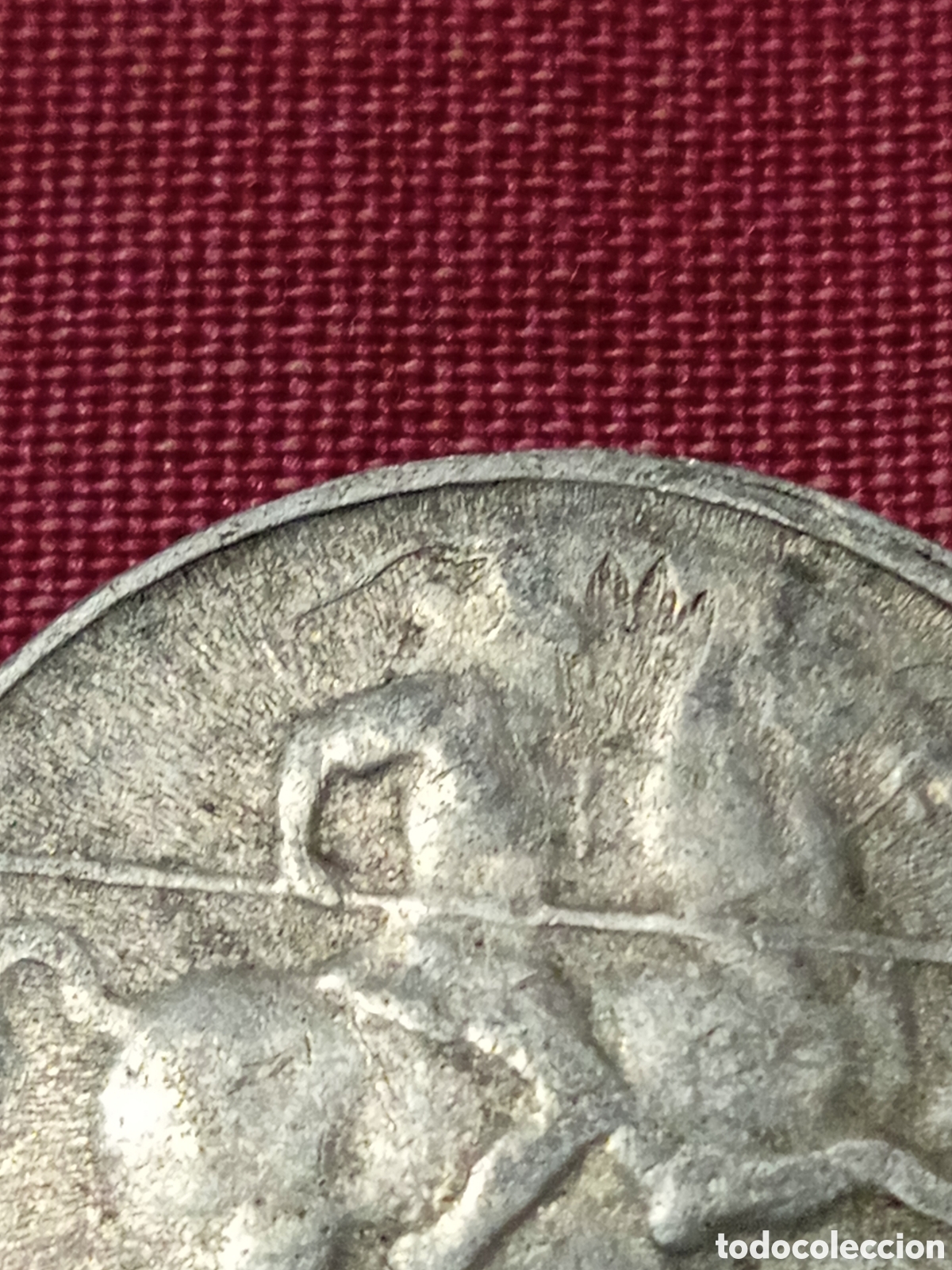Monedas con errores: X- 10 CENTIMOS 1945 COSPEL ANVERSO Y MARCA - Foto 2
