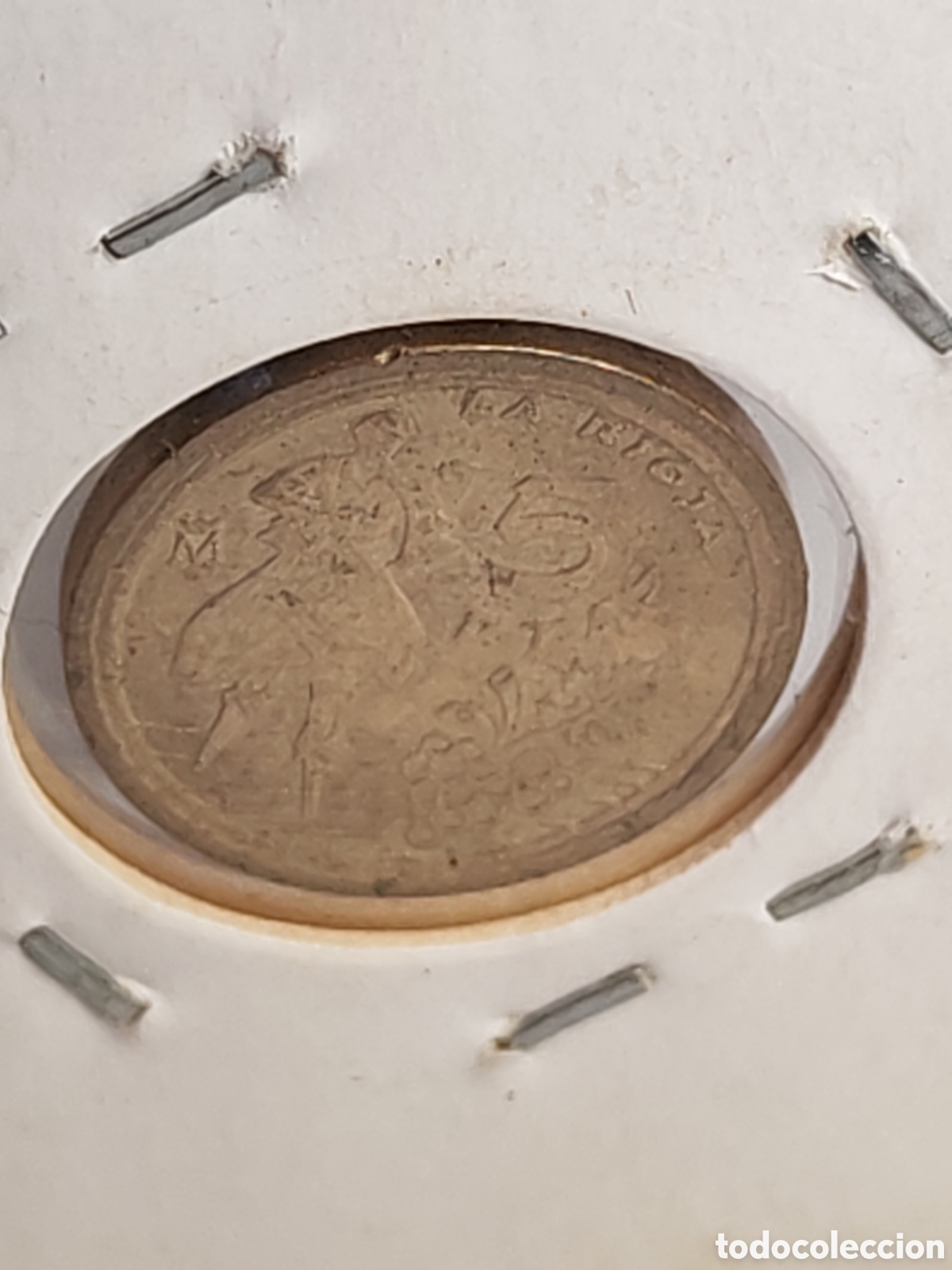 Monedas con errores: Espa&ntilde;a. 5 pesetas. 1996. Error Variante Canto ancho. Sin circular - Foto 3