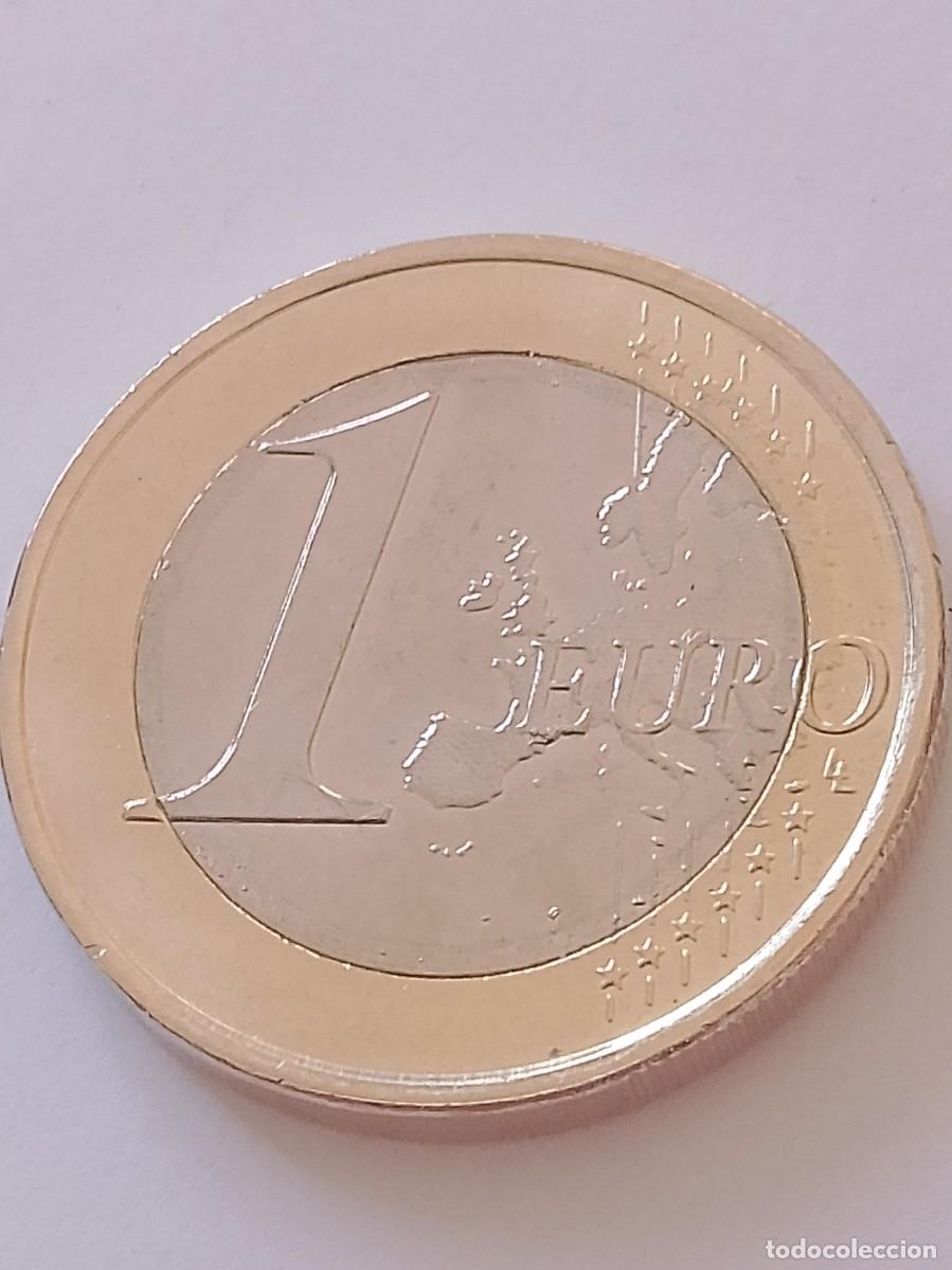 Monedas con errores: Moneda 1 euro Espa&ntilde;a 2024 error con exceso metal - Foto 3