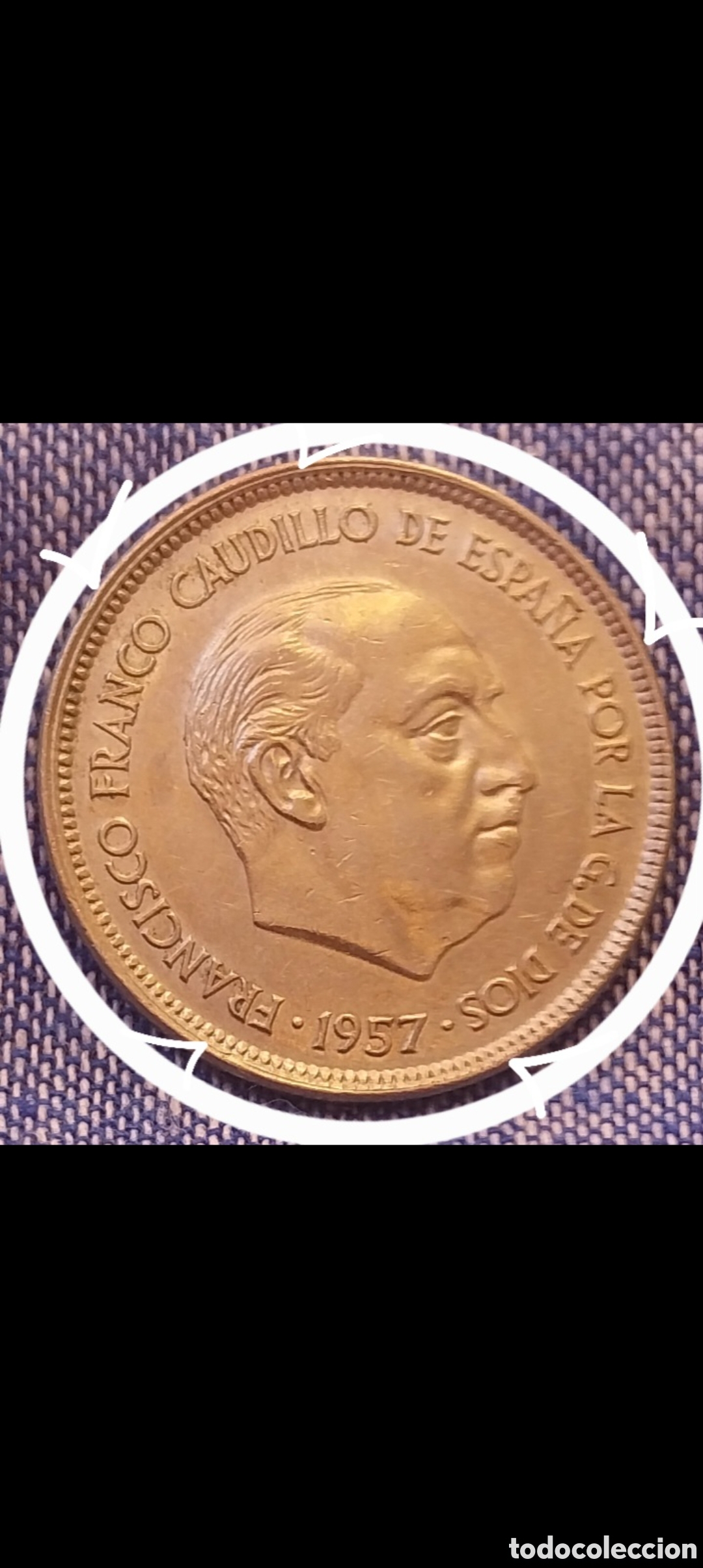 Monedas con errores: 25ptas 1957*⁷⁵ ERROR Espa&ntilde;a. - Foto 3