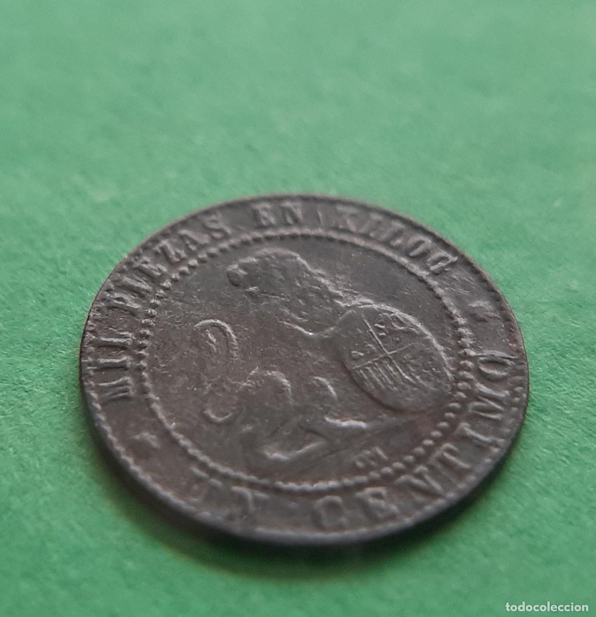 Monedas con errores: (ESPA&Ntilde;A-ERROR)(1870(COBRE) 1 C&Eacute;NTIMO CON VARIAS ROTURAS DE CU&Ntilde;O - Foto 12