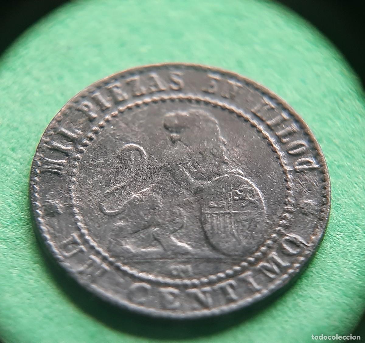 Monedas con errores: (ESPA&Ntilde;A-ERROR)(1870(COBRE) 1 C&Eacute;NTIMO CON VARIAS ROTURAS DE CU&Ntilde;O - Foto 16