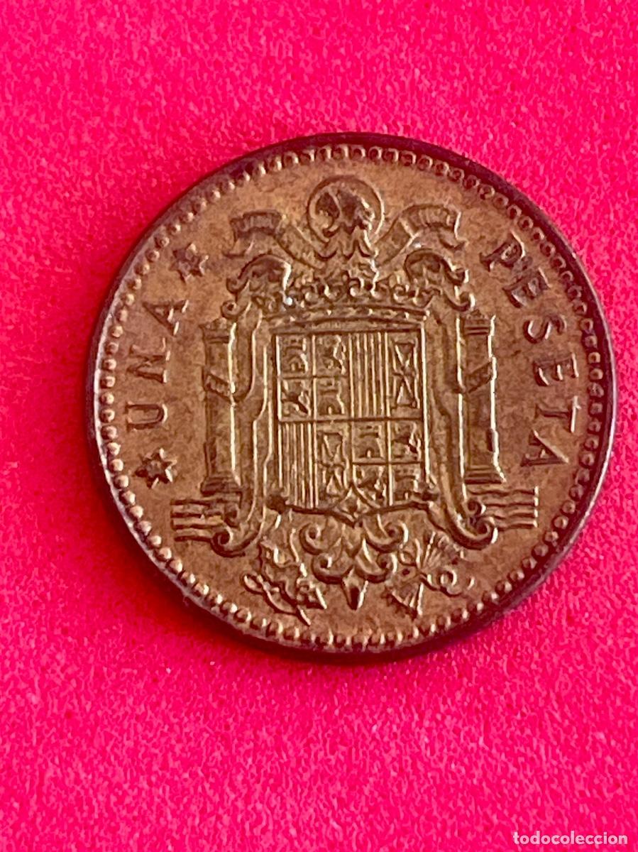 Monedas con errores: * ERROR * 1 peseta a&ntilde;o 1963*65 REPINTE QUE DEFORMA LA LEYENDA - Foto 3