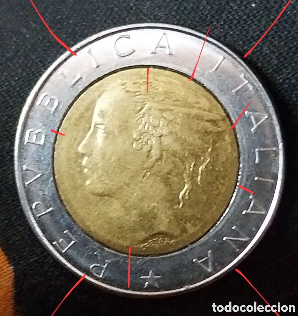 Monedas con errores: L.500 Liras 1985 IT ERRORES. - Foto 4