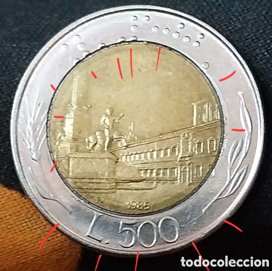 Monedas con errores: L.500 Liras 1985 IT ERRORES. - Foto 5