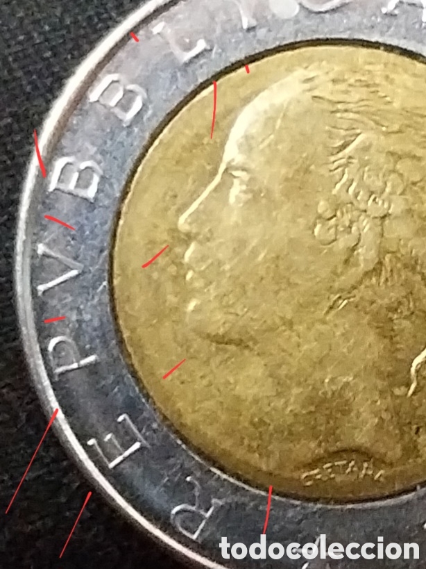 Monedas con errores: L.500 Liras 1985 IT ERRORES. - Foto 6