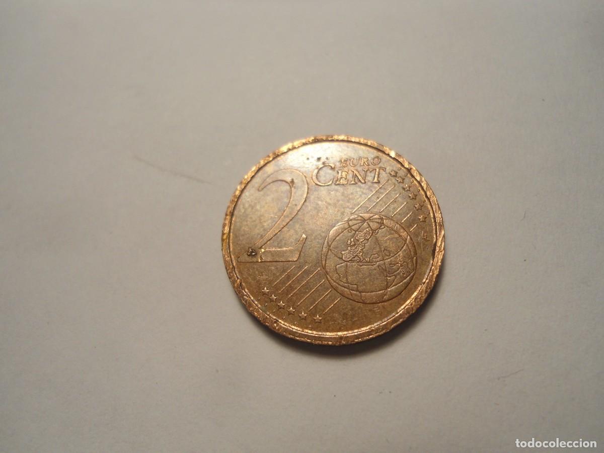 Monedas con errores: Moneda de 2 centimos Espa&ntilde;a, a&ntilde;o 2018 con exceso de material, borde liso ranurado. - Foto 2