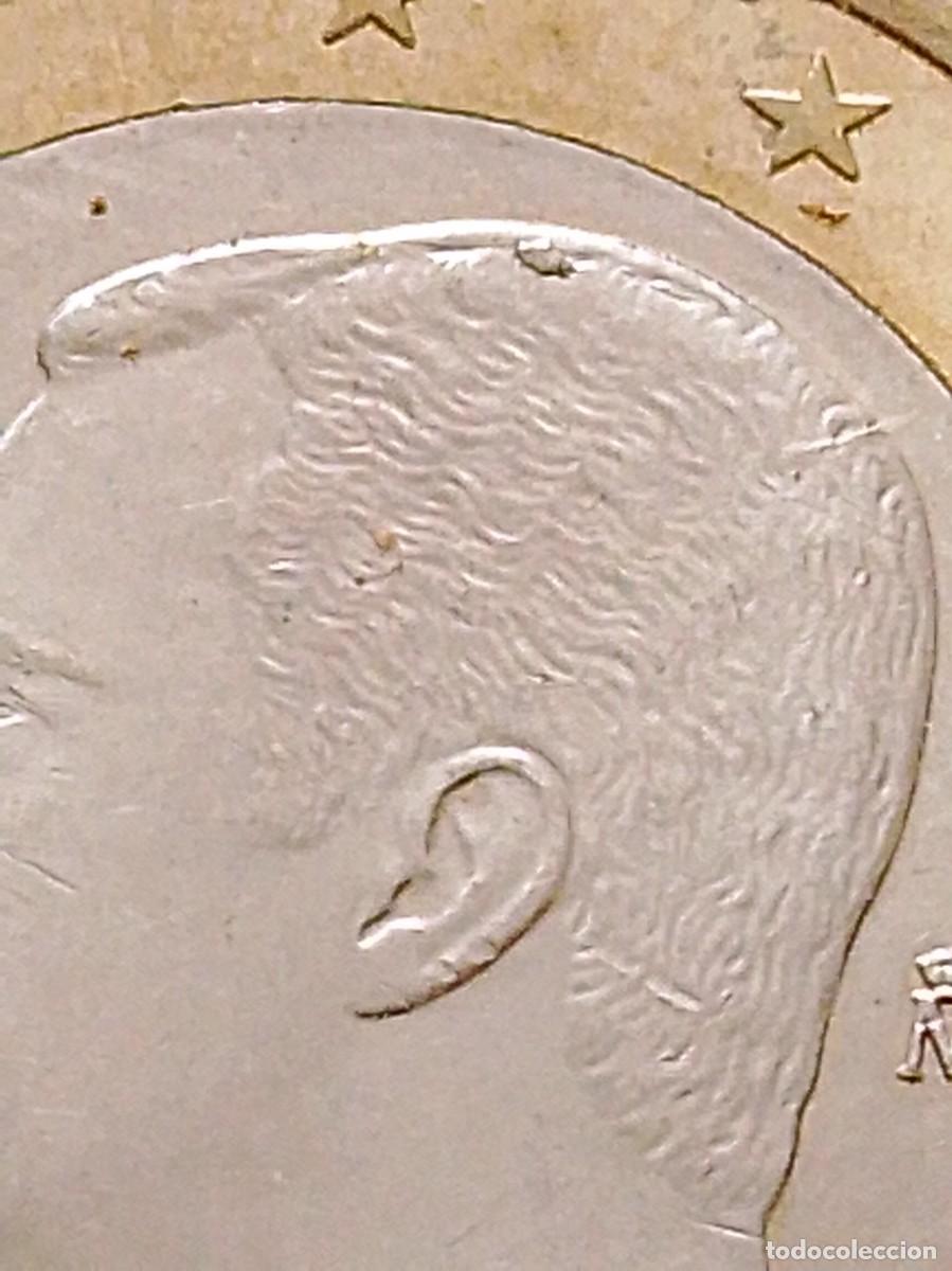 Monedas con errores: Moneda 1 euro Espa&ntilde;a 2024 error con exceso metal - Foto 2