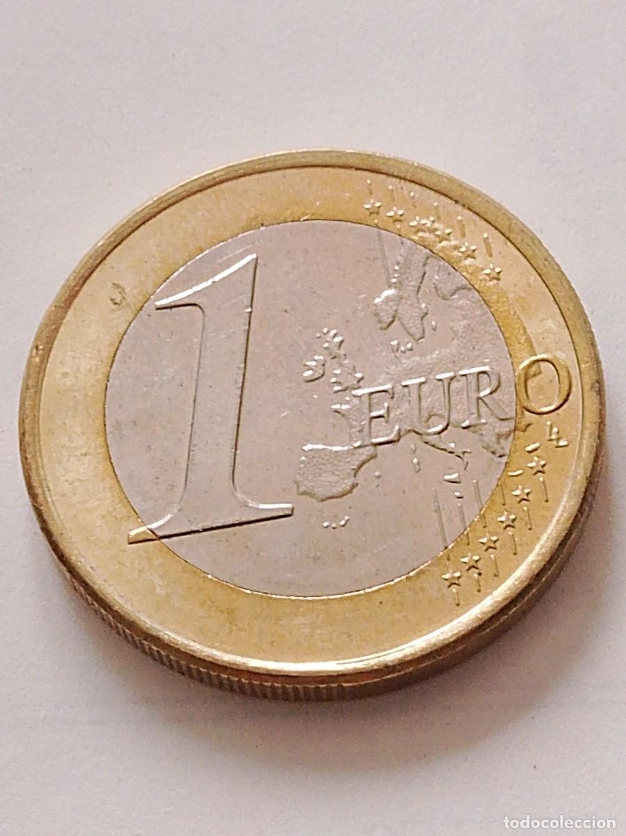 Monedas con errores: Moneda 1 euro Espa&ntilde;a 2024 error con exceso metal - Foto 3
