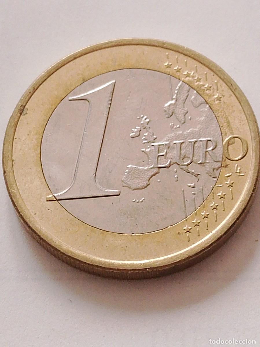 Monedas con errores: Moneda 1 euro Espa&ntilde;a 2024 error con exceso metal - Foto 3