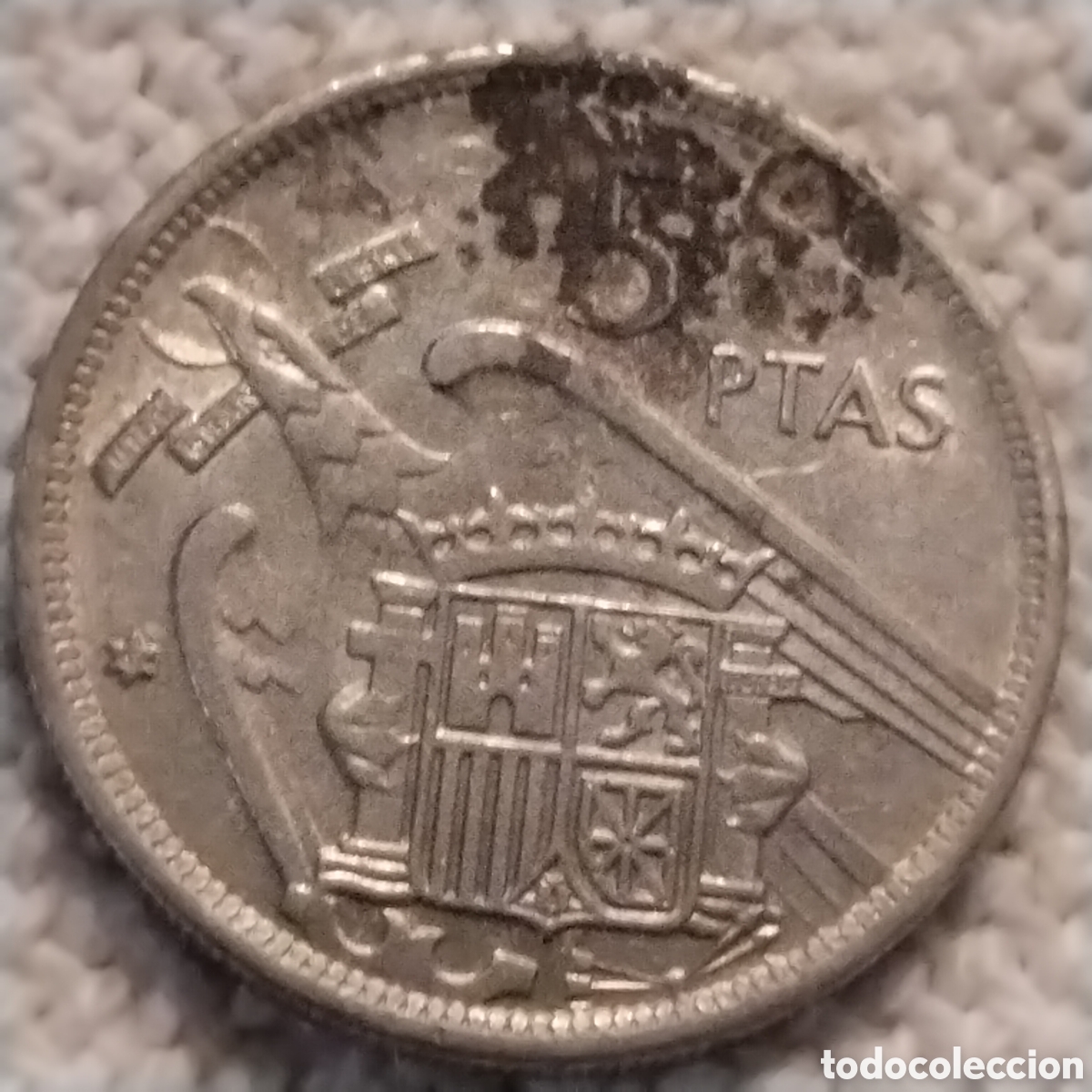 Monedas con errores: Moneda Franco 5pts 1957*69 - Foto 2