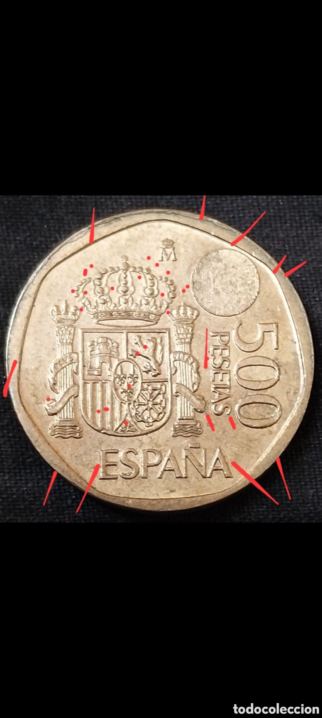 Monedas con errores: 500ptas Espa&ntilde;a 1993 Conm ERRORES - Foto 2