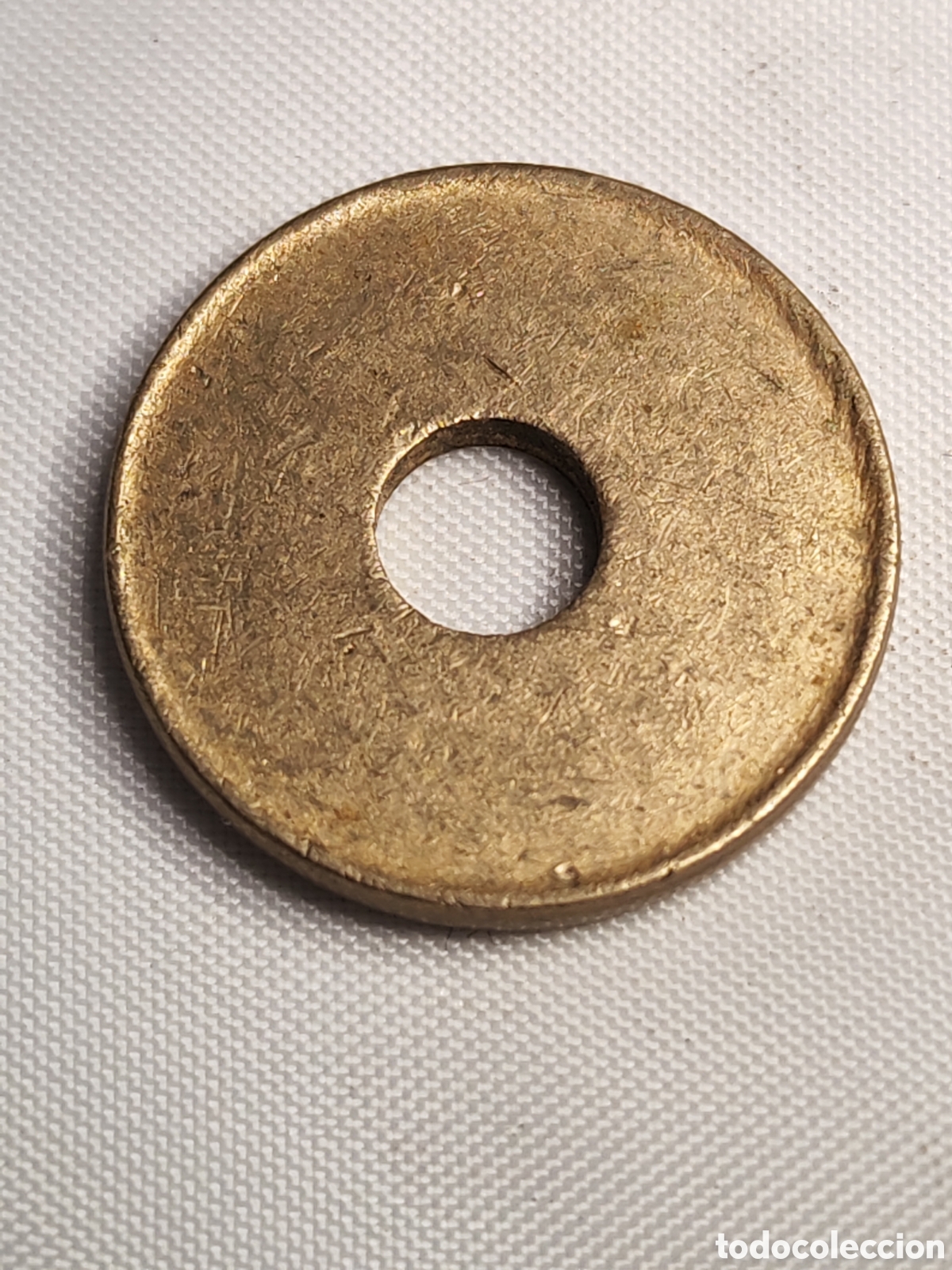 Monedas con errores: Espa&ntilde;a. 25 pesetas. Gran error. Cospel Sin acu&ntilde;ar . 4,2 gr. - Foto 2