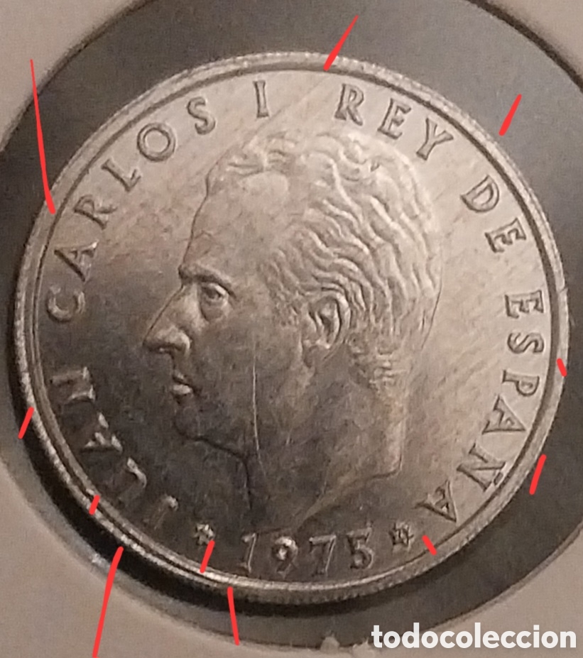 Monedas con errores: 50cents Espa&ntilde;a Espiga 1975 R.Emeri ERROR - Foto 2