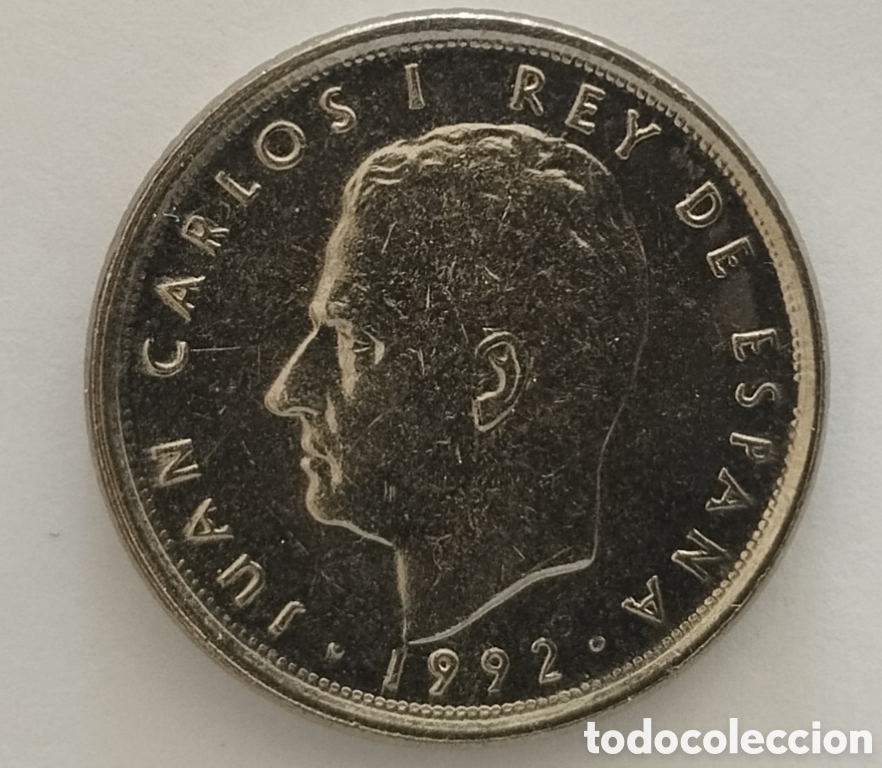 Monedas con errores: MONEDA DE 10 PESETAS JUAN CARLOS I 1992 ERROR DE ACU&Ntilde;ACI&Oacute;N