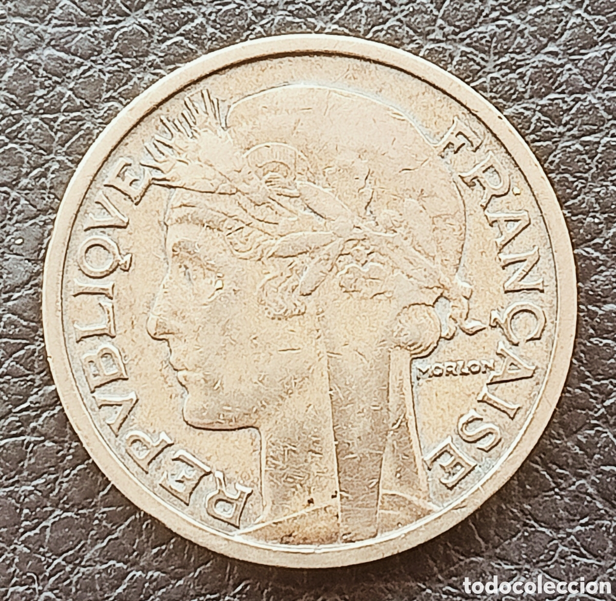 Monedas con errores: Moneda de 2 fr. Errores 1933 - Foto 2