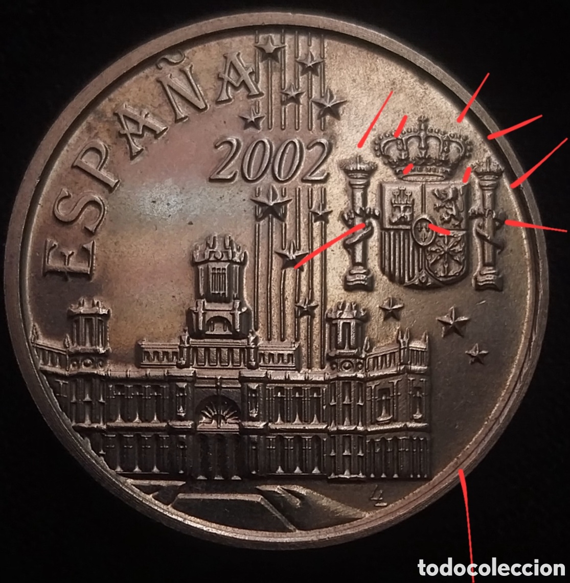 Monedas con errores: MEDALLA 2002 ERROR &rdquo;BESO D (DIE CLAS - Foto 6