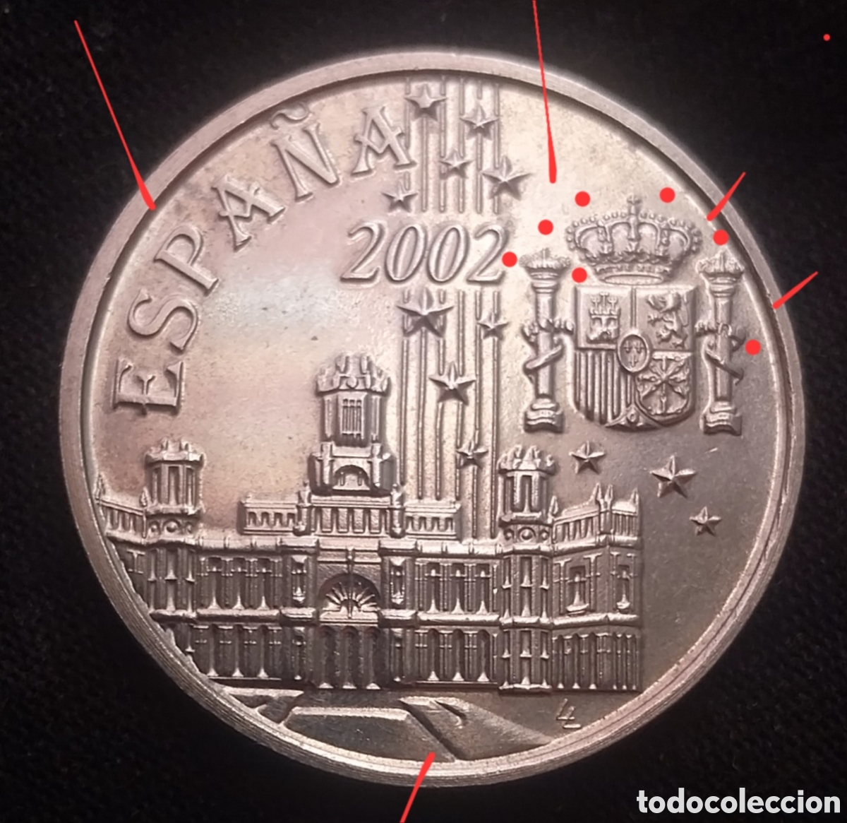 Monedas con errores: MEDALLA 2002 ERROR &rdquo;BESO D (DIE CLAS - Foto 8