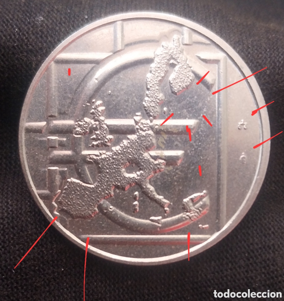 Monedas con errores: MEDALLA 2002 ERROR &rdquo;BESO D (DIE CLAS - Foto 12