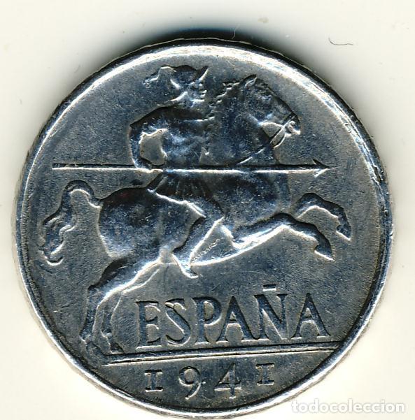Monedas con errores: ESTADO ESPA&Ntilde;OL - 10 CENTIMOS 1941 VARIANTE PLVS - Foto 1