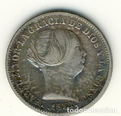 Monedas con errores: ISABEL II - 1 REAL 1852 MADRID CON VARIANTE EN REVERSO - ESPA&Ntilde;A SIN TILDE