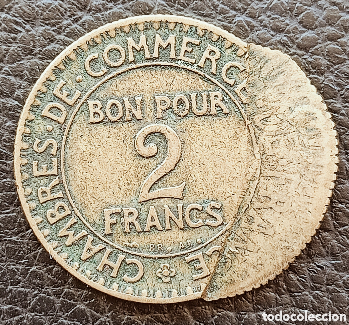 Monedas con errores: Moneda de Francia error de acu&ntilde;aci&oacute;n - Foto 2