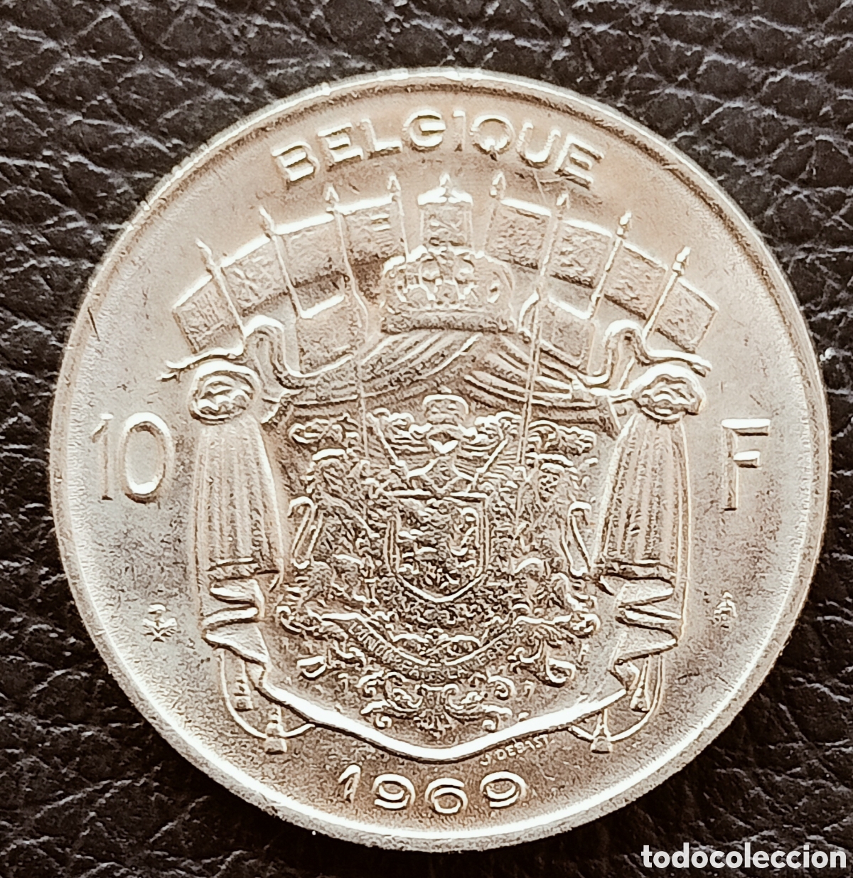 Monedas con errores: Moneda Rara 10F B&eacute;lgica 1969 error - Foto 2